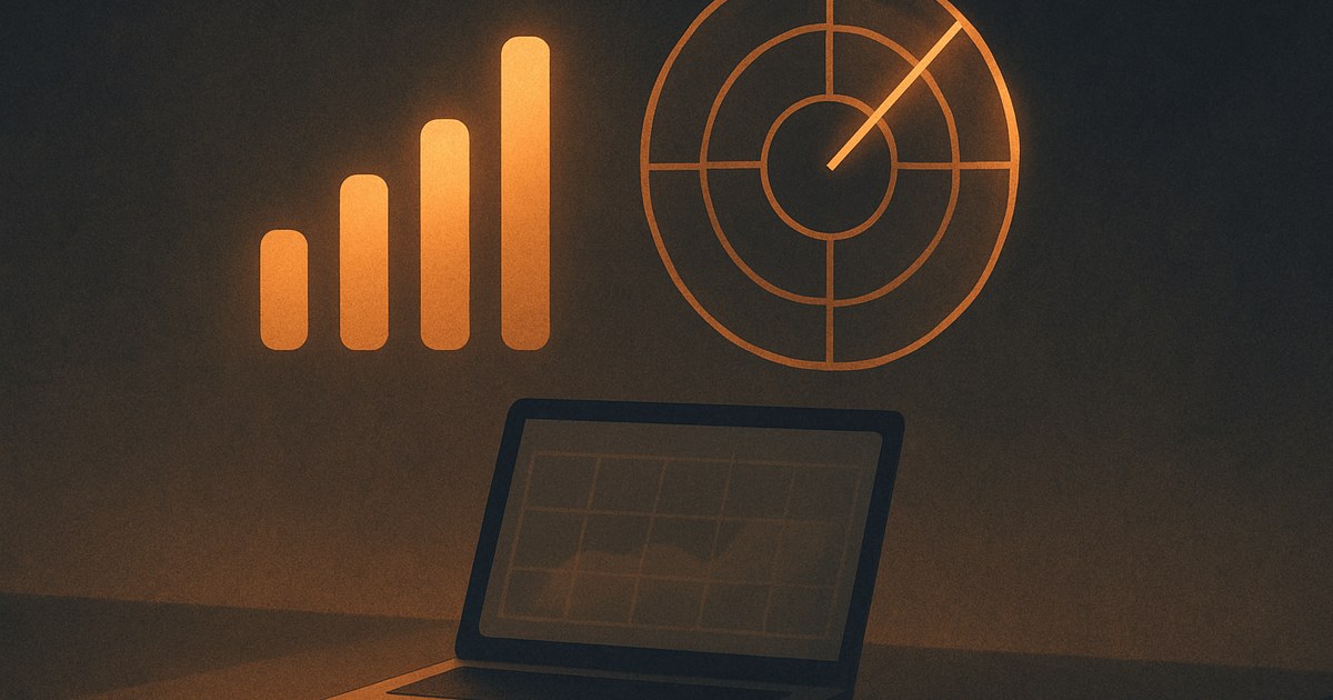 Illustration af analyse af synlighed i AI-svar