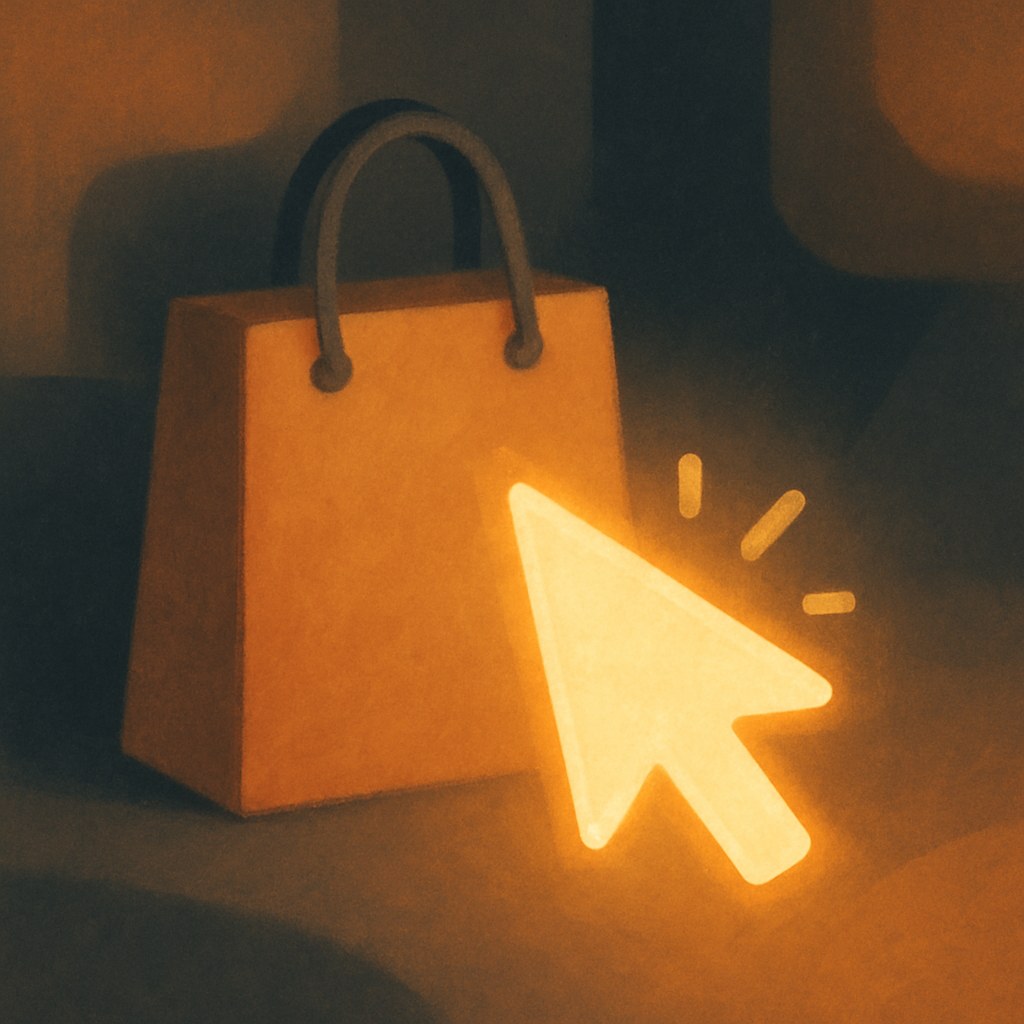 Illustration der symboliserer begrebet "B2C": B2C står for business-to-consumer, altså salg og markedsføring direkte til private forbrugere. Købsbeslutningen er typisk hurtigere…
