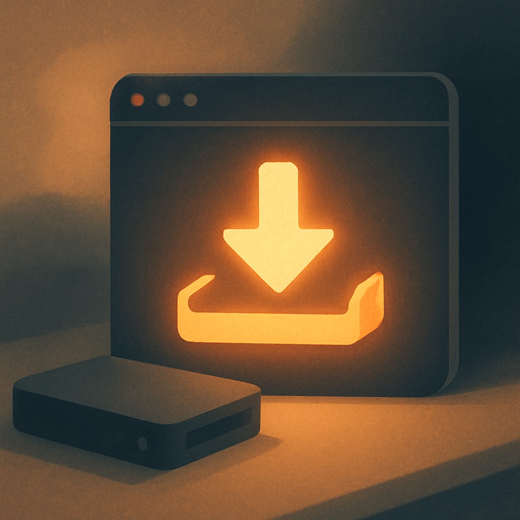 Illustration der symboliserer begrebet "Browser-cache": Browser-cache er den lokale lagring i brugerens browser af filer som billeder, stilark og scripts fra…