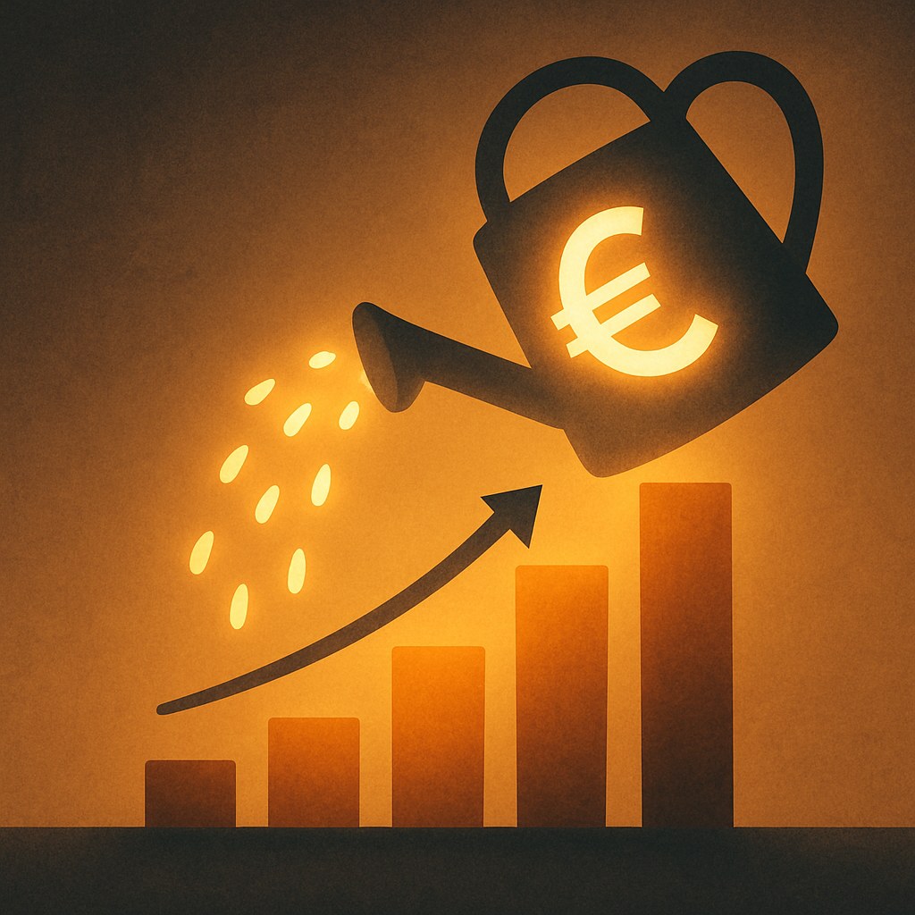Illustration der symboliserer begrebet "CAC Payback": CAC Payback (også kaldet CAC payback period) er den tid, det tager, før indtjeningen fra en…