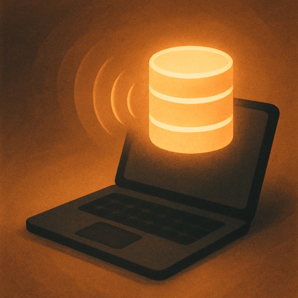 Illustration der symboliserer begrebet "Cache": Cache er en midlertidig lagring af data, så gentagne forespørgsler kan besvares hurtigere uden at gendanne…