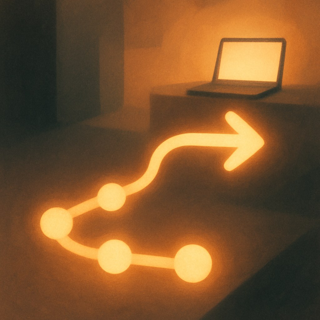 Illustration der symboliserer begrebet "Customer journey": En customer journey er den samlede rejse, en kunde gennemgår fra første kendskab til et brand…