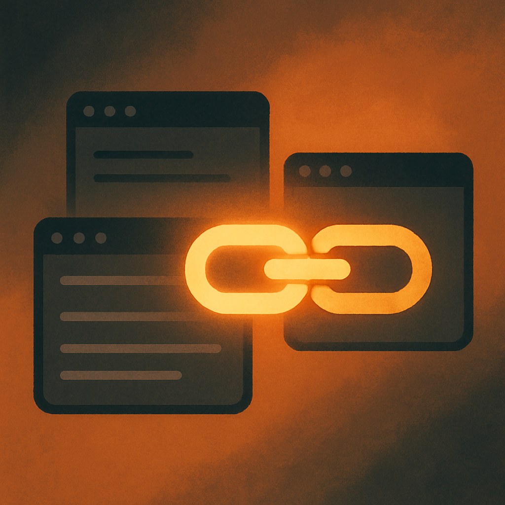 Illustration der symboliserer begrebet "Google Canonical Tag": Et canonical tag angiver, hvilken URL der er den foretrukne version, når samme indhold findes på…
