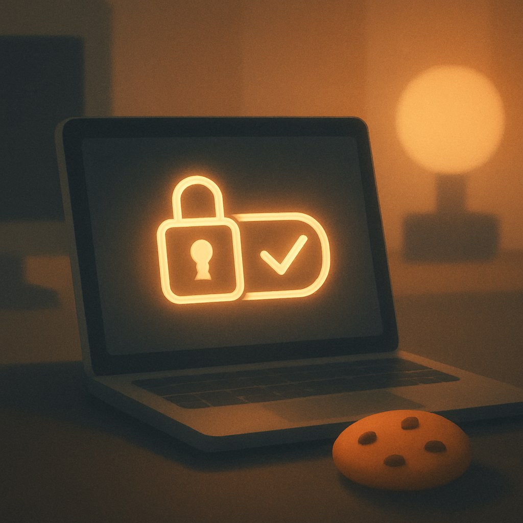 Illustration der symboliserer begrebet "Google Consent Mode": Google Consent Mode justerer, hvordan Googles tags opfører sig ud fra brugerens samtykkevalg til cookies. Uden…