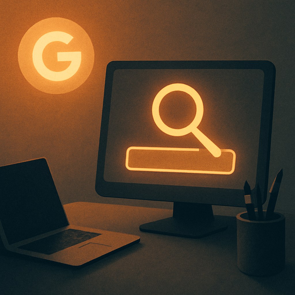 Illustration der symboliserer begrebet "Google Search Central": Google Search Central er Googles officielle dokumentation og blog for søgning, tidligere kendt som Webmaster Central.…