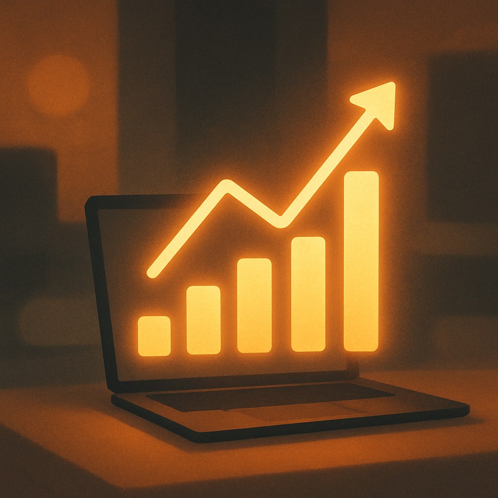 Illustration der symboliserer begrebet "KPI": En KPI, key performance indicator, er et nøgletal, der måler fremdrift mod et forretningsmål. Gode KPI'er…