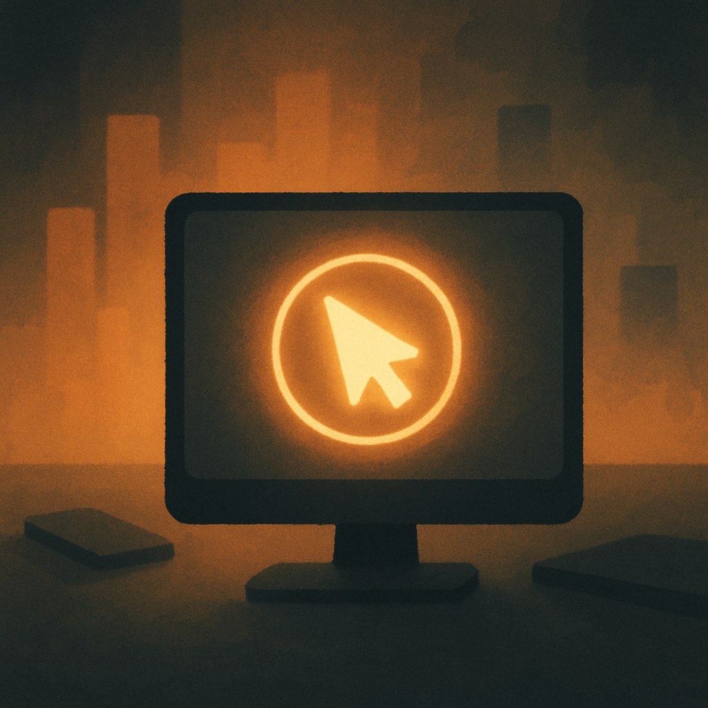 Illustration der symboliserer begrebet "Last-click attribution": Last-click attribution er en attributionsmodel, der tilskriver hele konverteringens værdi til det sidste kontaktpunkt, brugeren klikkede…