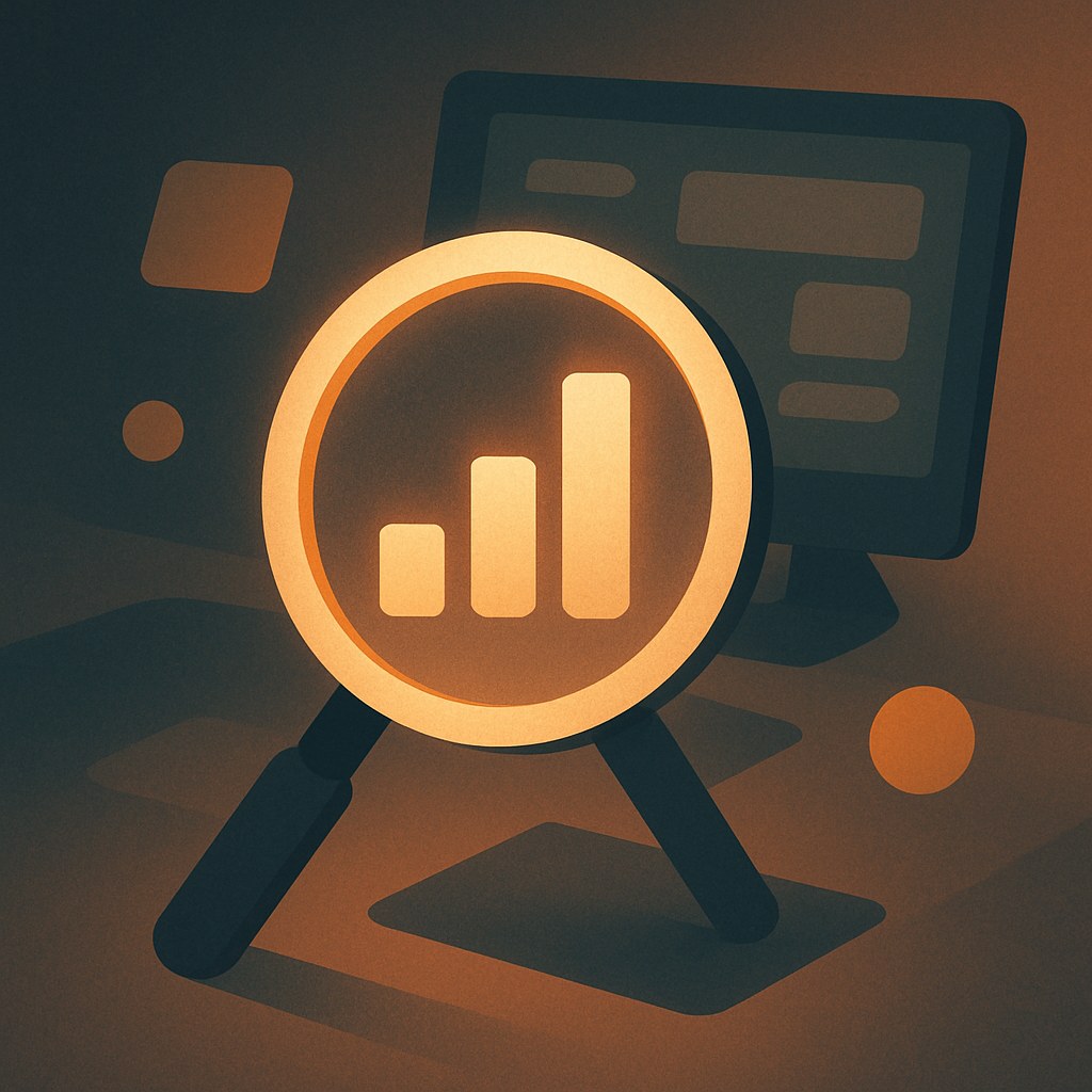 Illustration der symboliserer begrebet "Looker Studio": Looker Studio, tidligere Google Data Studio, er et gratis værktøj til at bygge interaktive rapporter og…