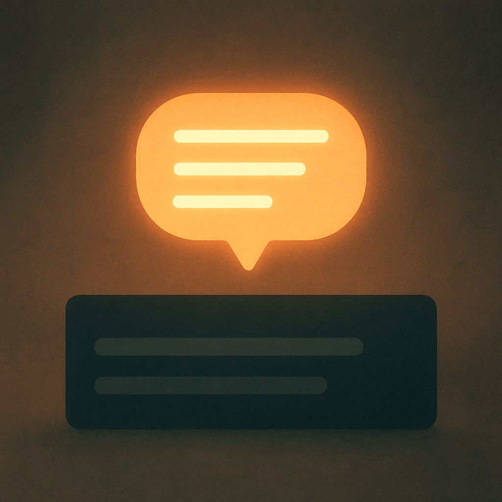 Illustration der symboliserer begrebet "Meta description": En meta description er den korte tekst, der ofte vises under sidetitlen i søgeresultaterne. Den er…