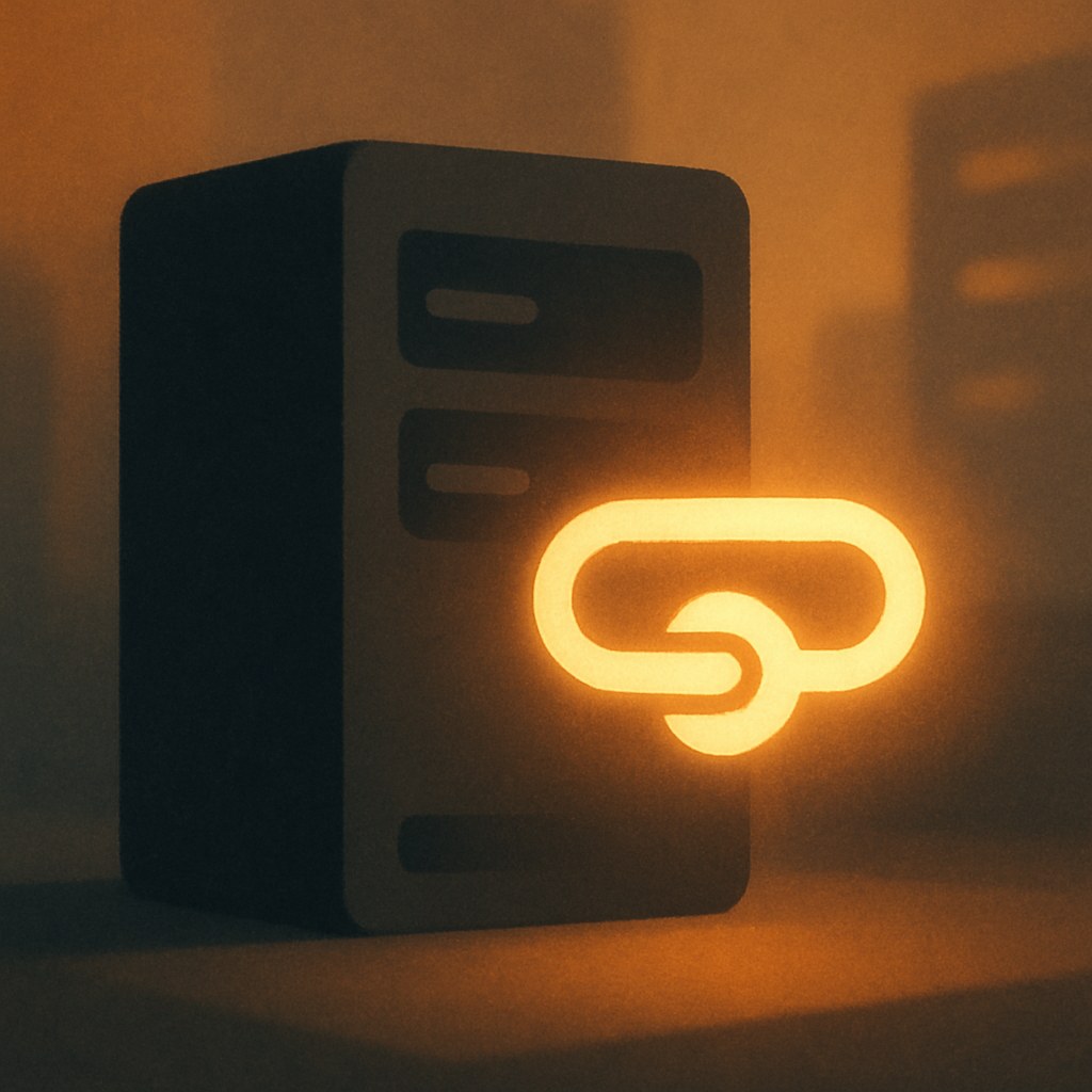 Illustration der symboliserer begrebet "Nameserver": En nameserver er den server, der holder styr på et domænes DNS-records og besvarer opslag om,…