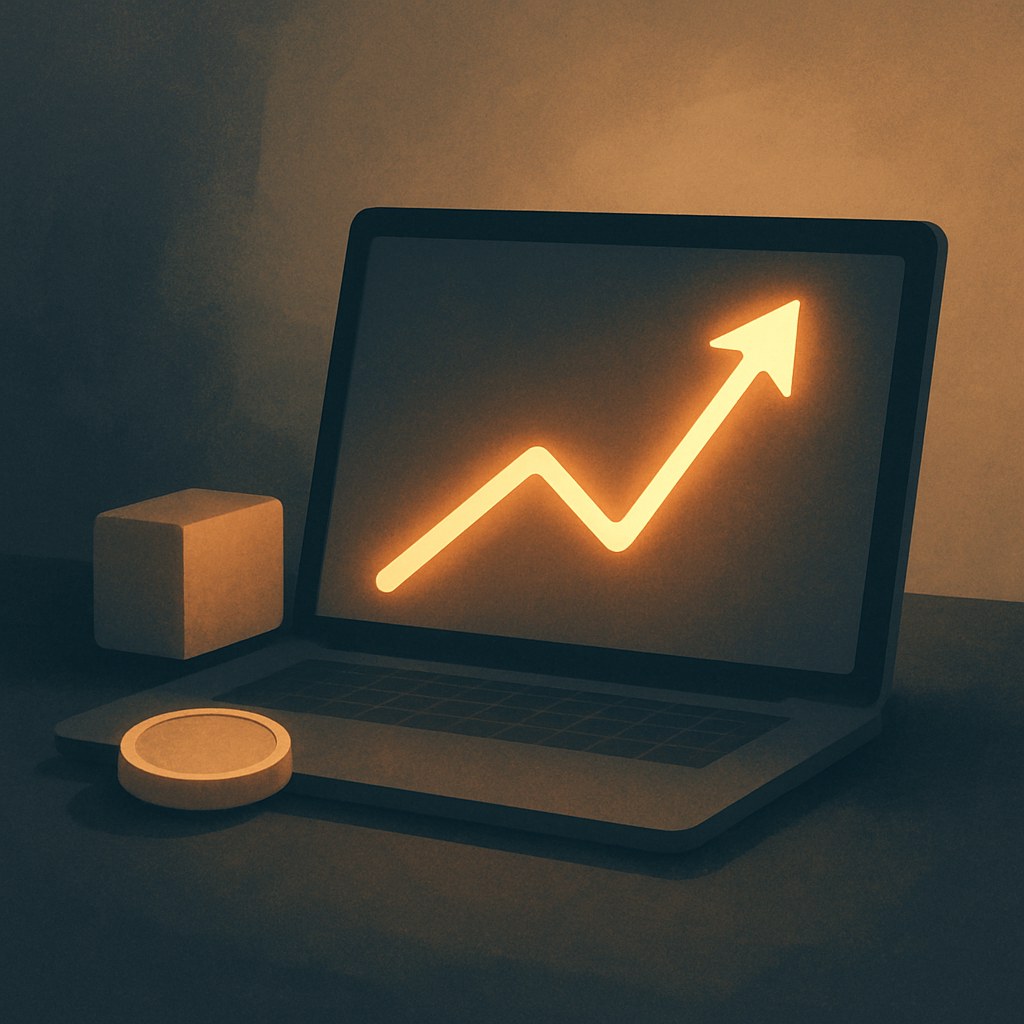 Illustration der symboliserer begrebet "POAS": POAS (Profit on Ad Spend) måler forholdet mellem realiseret dækningsbidrag og annonceforbrug og korrigerer dermed ROAS…