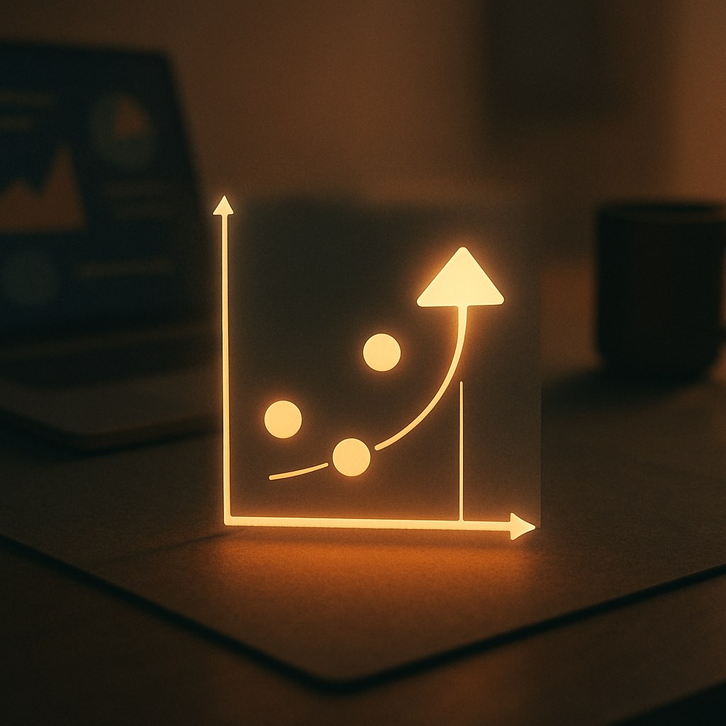 Illustration der symboliserer begrebet "Positioneringskort": Et positioneringskort er en visuel model, der placerer brands i et koordinatsystem ud fra to udvalgte…