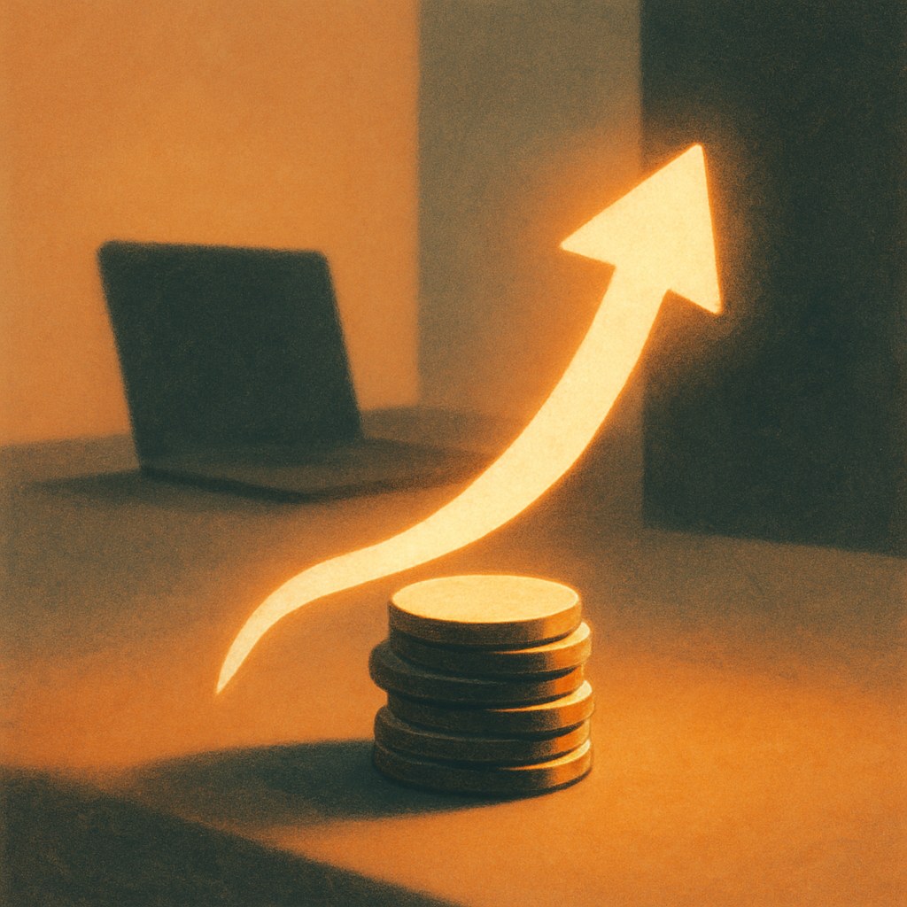 Illustration der symboliserer begrebet "Return on Investment": Return on Investment (ROI) måler afkastet af en investering i forhold til dens omkostning. Beregnet som…