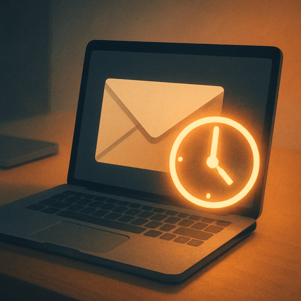 Illustration der symboliserer begrebet "Send time optimization": Send time optimization er en funktion, der forsøger at sende hver mail på det tidspunkt, hvor…