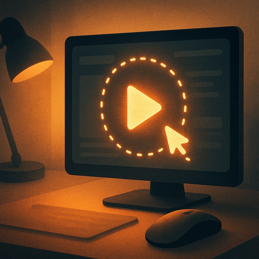 Illustration der symboliserer begrebet "Session recording": Session recording, eller sessionsafspilning, gengiver anonymt en brugers faktiske færden på et website som en video…