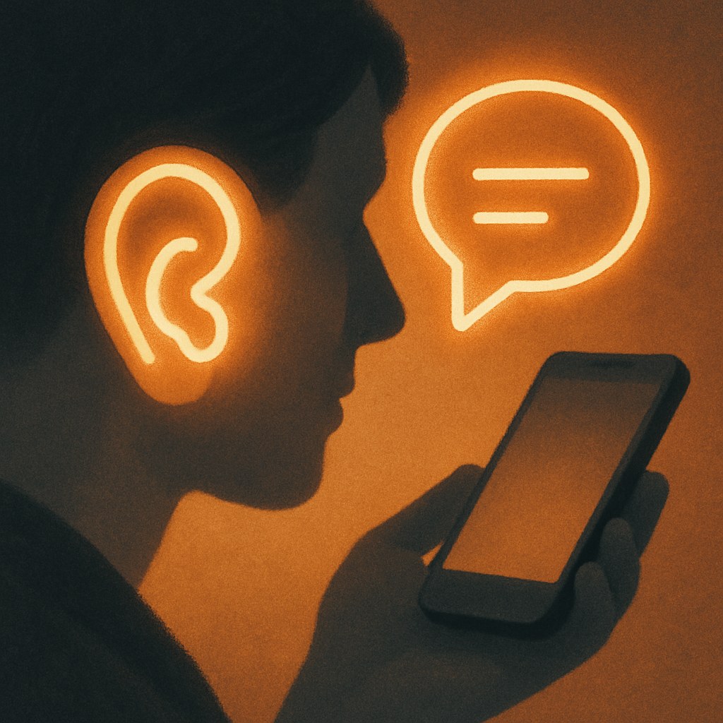 Illustration der symboliserer begrebet "Social listening": Social listening er praksissen med at overvåge, hvad der siges om et brand, en branche eller…