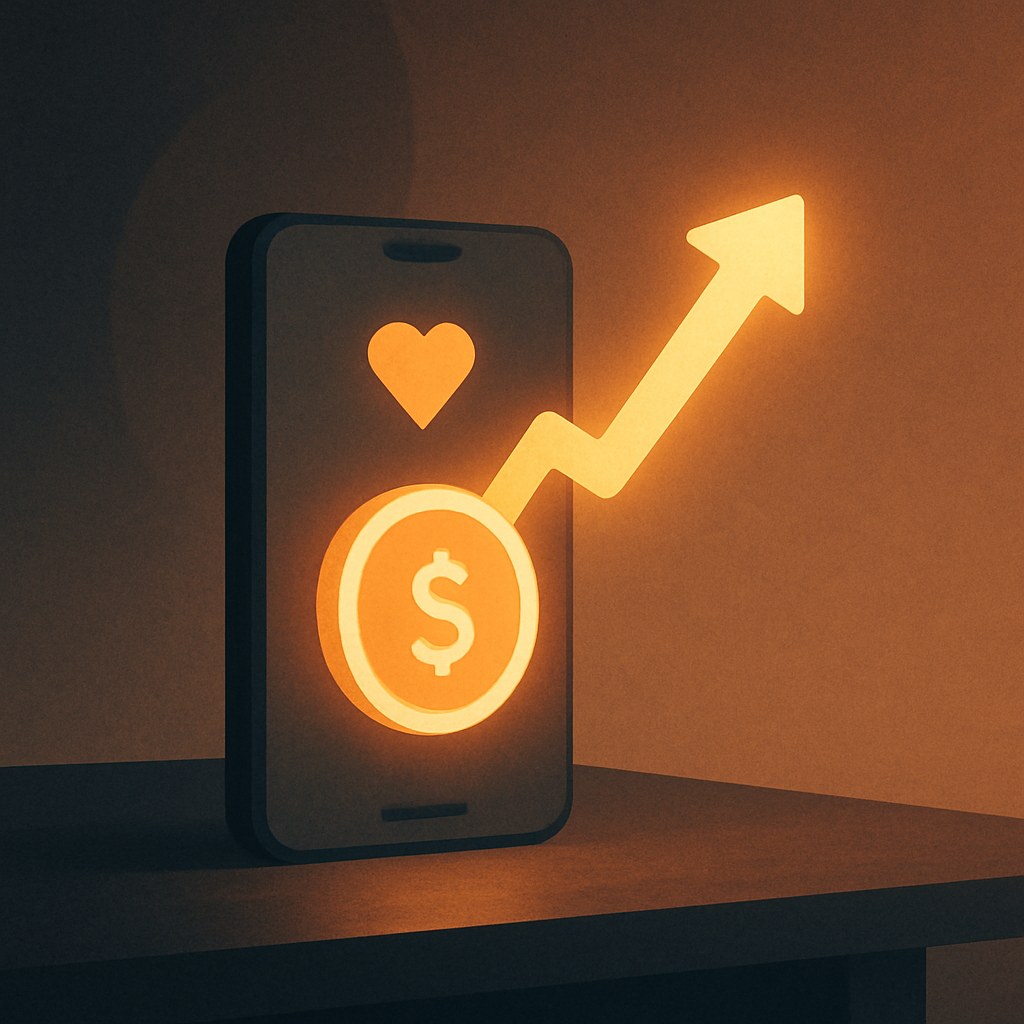 Illustration der symboliserer begrebet "Social media ROI": Social media ROI er afkastet af de ressourcer, der lægges i sociale medier, sat i forhold…