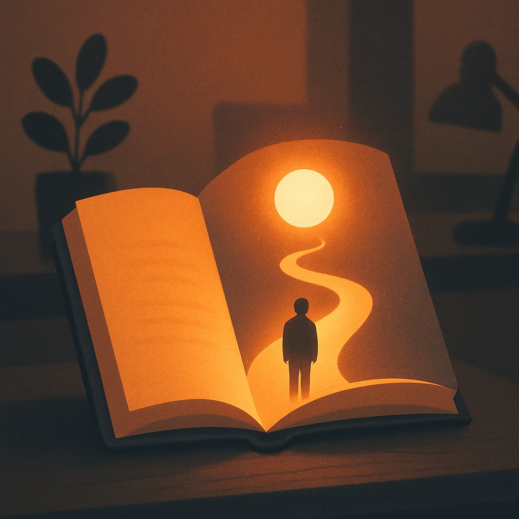 Illustration der symboliserer begrebet "Storytelling": Storytelling er brugen af fortællinger til at formidle et brands værdier, historie og formål på en…