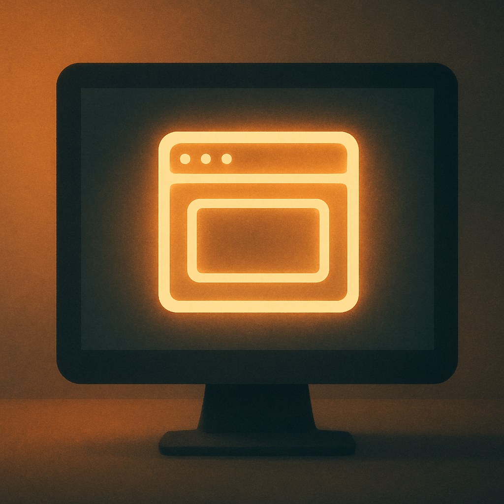 Illustration der symboliserer begrebet "Viewport": Viewport er det synlige område af en webside i brugerens skærm, og et viewport-tag fortæller browseren,…
